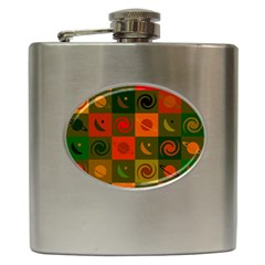 Space Pattern Multicolour Hip Flask (6 Oz) by Simbadda