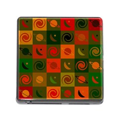 Space Pattern Multicolour Memory Card Reader (square 5 Slot) by Simbadda