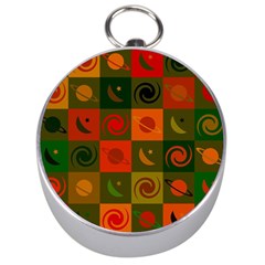 Space Pattern Multicolour Silver Compasses