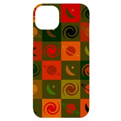 Space Pattern Multicolour Iphone 14 Plus Black Uv Print Case by Simbadda