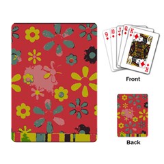 Flowers Pattern Playing Cards Single Design (Rectangle)