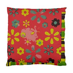 Flowers Pattern Standard Cushion Case (One Side)