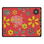 Flowers Pattern Fleece Blanket (Small) 50 x40  Blanket Front