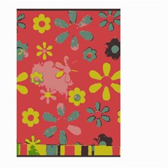 Flowers Pattern Large Garden Flag (Two Sides)