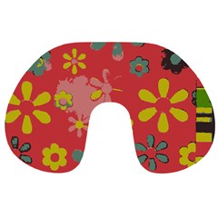 Flowers Pattern Travel Neck Pillow