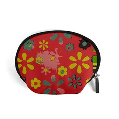 Flowers Pattern Accessory Pouch (Small)