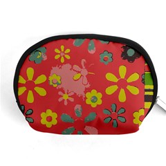 Flowers Pattern Accessory Pouch (Medium)