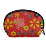 Flowers Pattern Accessory Pouch (Large) Front