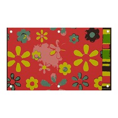 Flowers Pattern Banner and Sign 5  x 3 