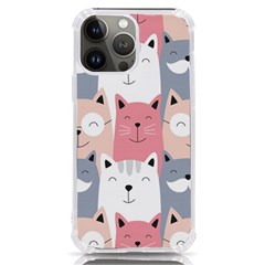 Cute Seamless Pattern With Cats Iphone 13 Pro Max Tpu Uv Print Case by Simbadda