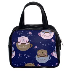 Cute Kittens Sleep Sweetly Mugs Classic Handbag (two Sides) by Simbadda