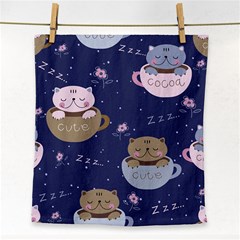 Cute Kittens Sleep Sweetly Mugs Face Towel by Simbadda