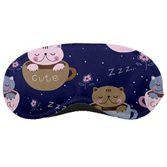 Cute Kittens Sleep Sweetly Mugs Sleeping Mask by Simbadda