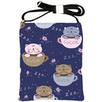 Cute Kittens Sleep Sweetly Mugs Shoulder Sling Bag Front