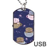 Cute Kittens Sleep Sweetly Mugs Dog Tag USB Flash (Two Sides) Front