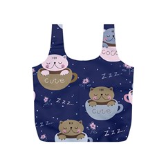 Cute Kittens Sleep Sweetly Mugs Full Print Recycle Bag (s) by Simbadda