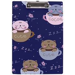 Cute Kittens Sleep Sweetly Mugs A4 Acrylic Clipboard