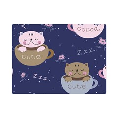 Cute Kittens Sleep Sweetly Mugs Premium Plush Fleece Blanket (mini) by Simbadda