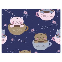 Cute Kittens Sleep Sweetly Mugs Premium Plush Fleece Blanket (extra Small) by Simbadda