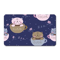 Cute Kittens Sleep Sweetly Mugs Magnet (rectangular) by Simbadda