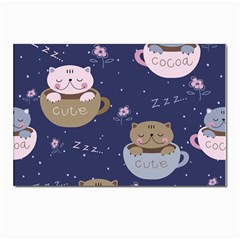 Cute Kittens Sleep Sweetly Mugs Postcards 5  X 7  (pkg Of 10) by Simbadda