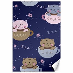 Cute Kittens Sleep Sweetly Mugs Canvas 12  X 18  by Simbadda