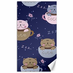 Cute Kittens Sleep Sweetly Mugs Canvas 40  X 72  by Simbadda