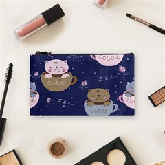 Cute Kittens Sleep Sweetly Mugs Cosmetic Bag (small) by Simbadda