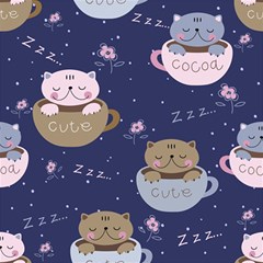 Cute Kittens Sleep Sweetly Mugs Play Mat (rectangle) by Simbadda