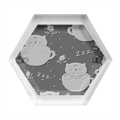 Cute Kittens Sleep Sweetly Mugs Hexagon Wood Jewelry Box