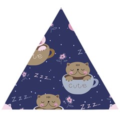 Cute Kittens Sleep Sweetly Mugs Wooden Puzzle Triangle by Simbadda