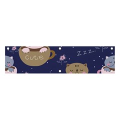 Cute Kittens Sleep Sweetly Mugs Banner And Sign 4  X 1  by Simbadda