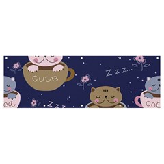 Cute Kittens Sleep Sweetly Mugs Banner And Sign 12  X 4  by Simbadda