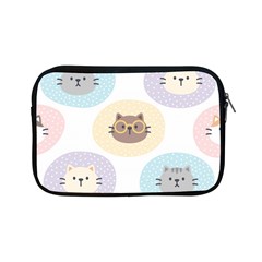 Cute Cat Seamless Pattern Background Apple Ipad Mini Zipper Cases by Simbadda