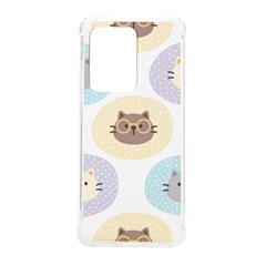 Cute Cat Seamless Pattern Background Samsung Galaxy S20 Ultra 6 9 Inch Tpu Uv Case by Simbadda