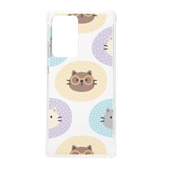 Cute Cat Seamless Pattern Background Samsung Galaxy Note 20 Ultra Tpu Uv Case by Simbadda