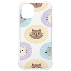 Cute Cat Seamless Pattern Background Iphone 12/12 Pro Tpu Uv Print Case by Simbadda