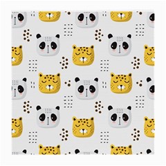 Seamless Pattern Cute Animals Medium Glasses Cloth by Simbadda