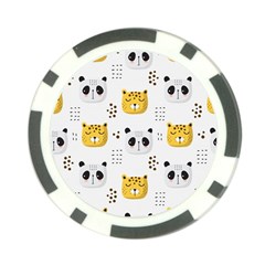 Seamless Pattern Cute Animals Poker Chip Card Guard (10 Pack) by Simbadda