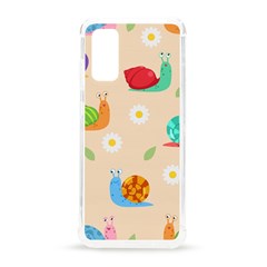 Seamless Pattern Cute Snail With Flower Leaf Samsung Galaxy S20 6 2 Inch Tpu Uv Case by Simbadda