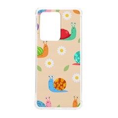 Seamless Pattern Cute Snail With Flower Leaf Samsung Galaxy S20 Ultra 6 9 Inch Tpu Uv Case by Simbadda