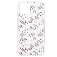 Cute Pattern With Easter Bunny Egg Iphone 12 Pro Max Tpu Uv Print Case by Simbadda