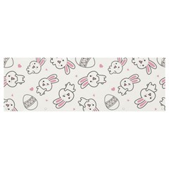 Cute Pattern With Easter Bunny Egg Banner And Sign 12  X 4  by Simbadda