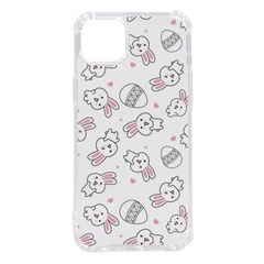 Cute Pattern With Easter Bunny Egg Iphone 14 Plus Tpu Uv Print Case