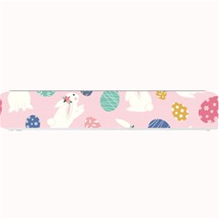 Cute Bunnies Easter Eggs Seamless Pattern Small Bar Mat by Simbadda