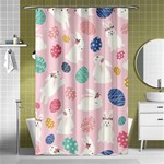 Cute Bunnies Easter Eggs Seamless Pattern Shower Curtain 48  x 72  (Small)  Curtain(48  X 72 )