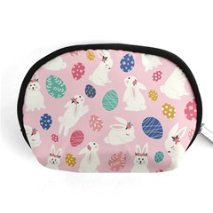 Cute Bunnies Easter Eggs Seamless Pattern Accessory Pouch (medium) by Simbadda