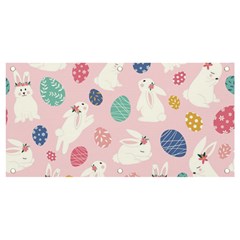 Cute Bunnies Easter Eggs Seamless Pattern Banner And Sign 4  X 2  by Simbadda