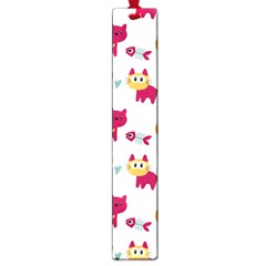 Pattern With Cute Cats Large Book Marks by Simbadda