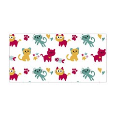 Pattern With Cute Cats Yoga Headband by Simbadda